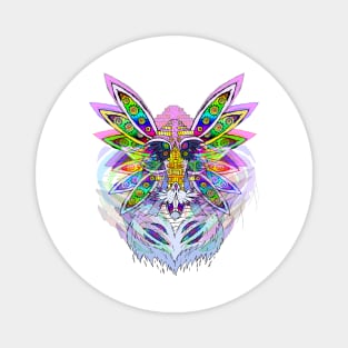 Hypno Rabbit Bust Magnet